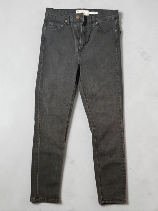 Free People Denim - Free People Black Hi Rise Skinny Jeans Size 28 Stretch Denim FP Basics